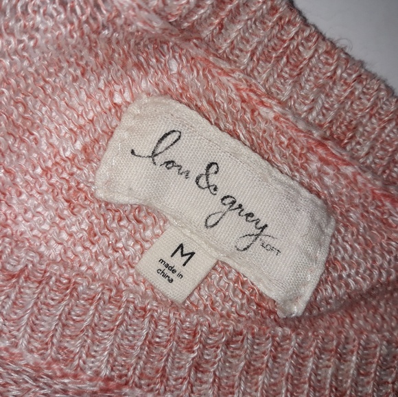 Pink Long Sleeve Pocket Tee | Designer Brand Lou & Grey LOFT | Women’s | Linen - Picture 9 of 10